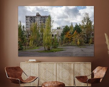 Het centrale plein van Pripyat