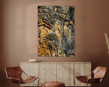 kleurrijke rotsen in de canyon van de rivier de Drin van Jan Fritz