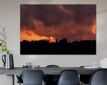 Zonsondergang boven Landgraaf van MMFoto