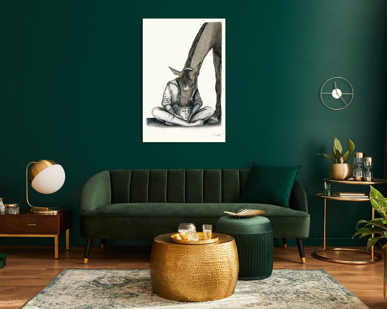 Example of the artwork in a room
