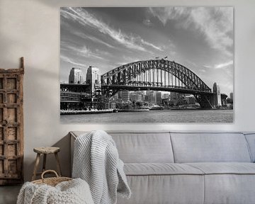 Sydney Harbor Bridge | Monochrom von Melanie Viola