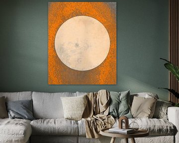 Mond in Sanftem Licht in Naturfarben von Mad Dog Art