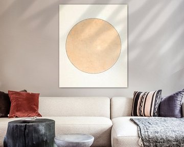 Moon in Soft Light in Natural Colors by Mad Dog Art