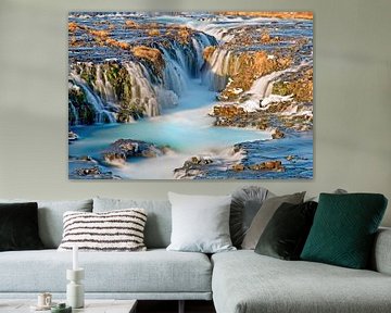 Waterval Bruarfoss te IJsland van Anton de Zeeuw