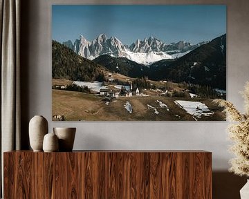 Panorama de montagne dans les Dolomites sur Joris Machholz