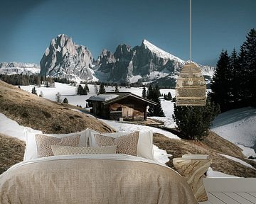 Hütte auf der Seiser Alm