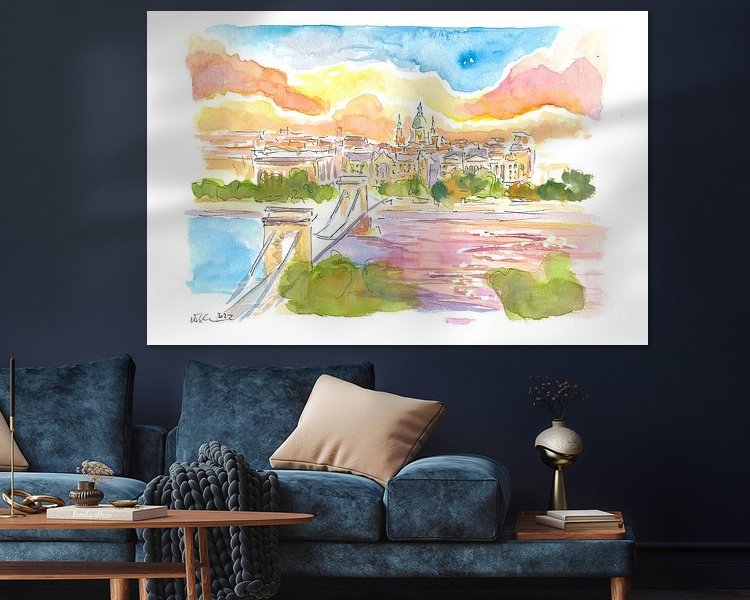 Example of the artwork in a room