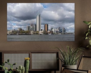 Skyline Rotterdam Westerkade vanaf Katendrecht van Rick Van der Poorten