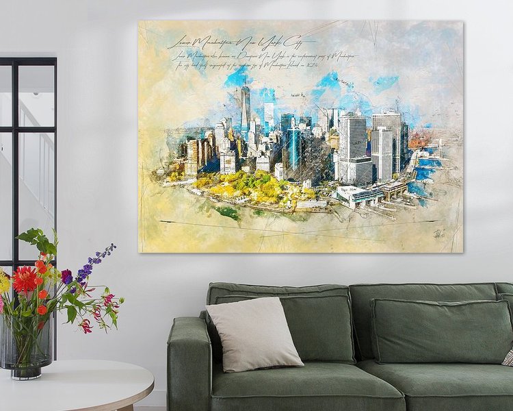 Example of the artwork in a room