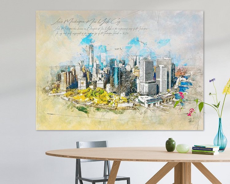 Example of the artwork in a room