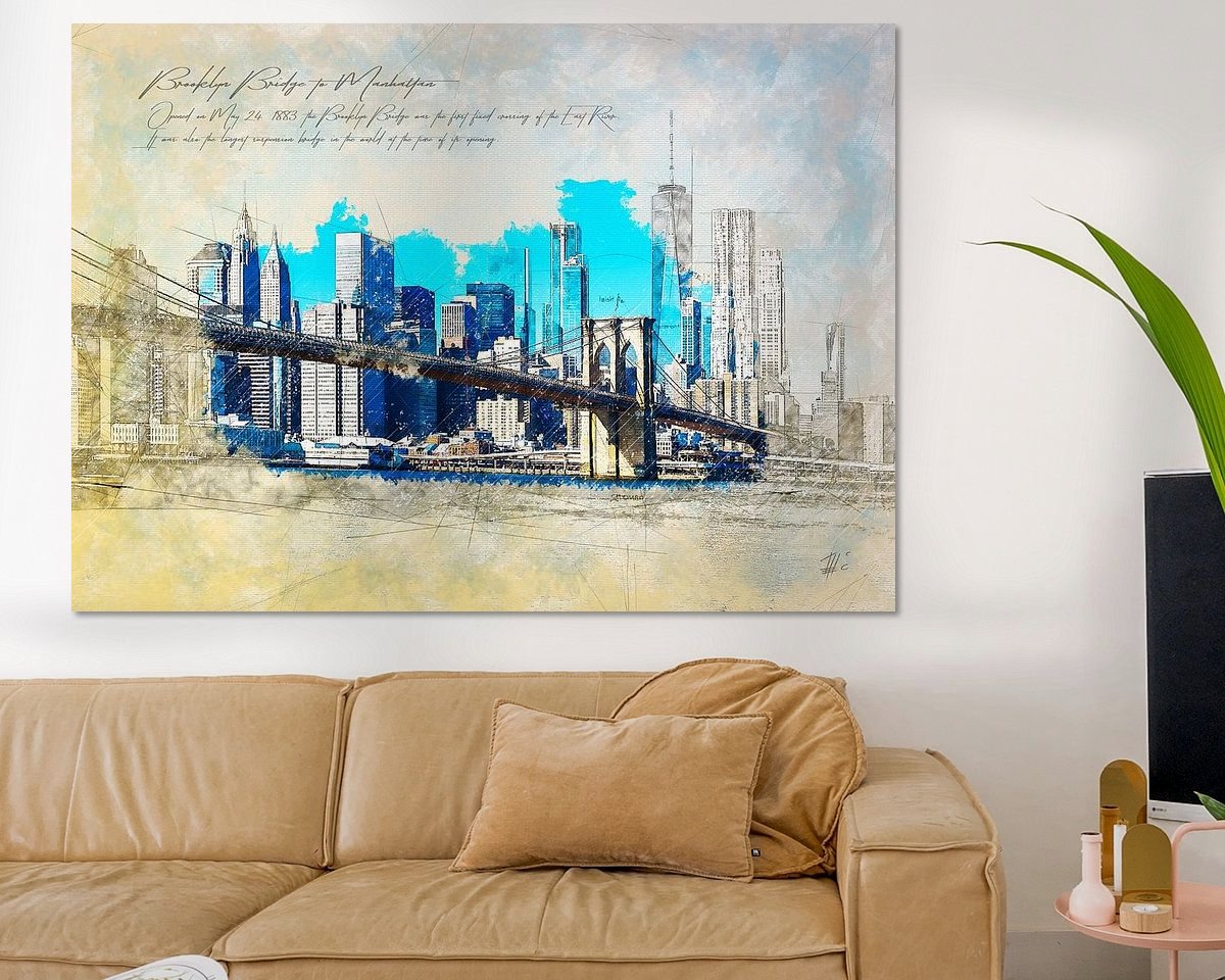 Example of the artwork in a room