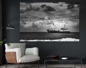 Navire dans la mer du Nord