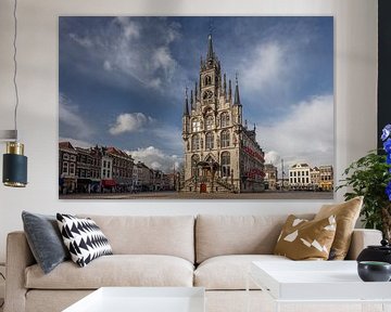 Altes Rathaus im Zentrum von Gouda, Niederlande