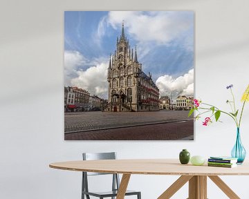 Altes Rathaus in der Innenstadt von Gouda, Niederlande