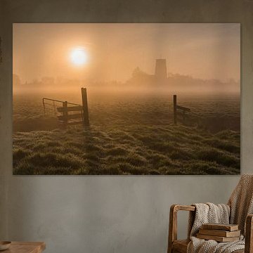 Lever de soleil brumeux à la Tour de Ransdorp 2