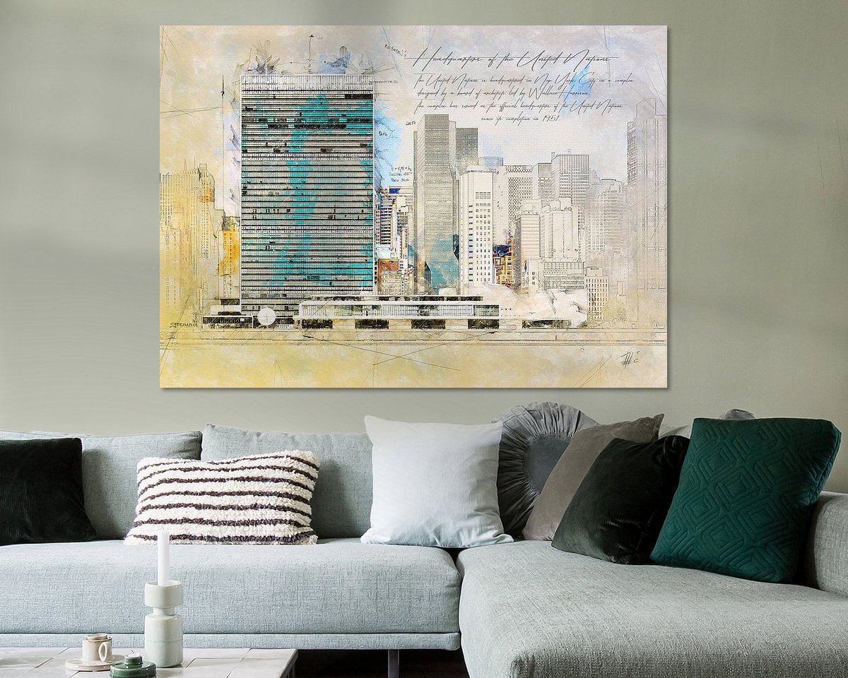 Example of the artwork in a room