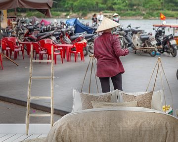 Obst-Verkäuferin in Vietnam von t.ART