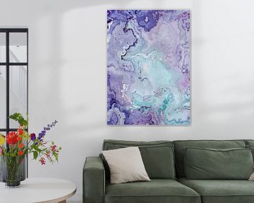 marble abstraction art purple blue  #marble by JBJart Justyna Jaszke
