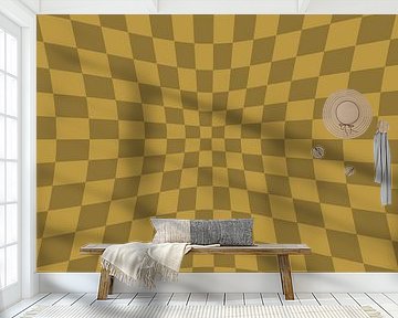 Retro chessboard fantasy abstraction by Mad Dog Art