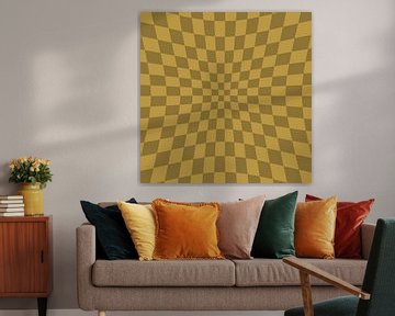 Retro chessboard fantasy abstraction by Mad Dog Art
