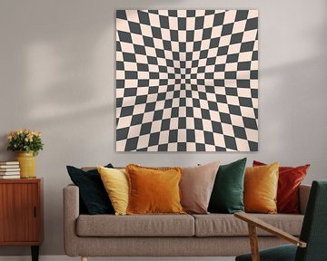 Retro chessboard fantasy abstraction by Mad Dog Art