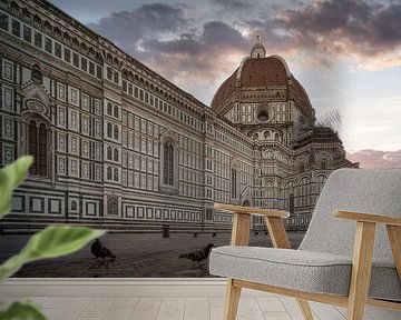 Tauben am Dom von Florenz - Italien