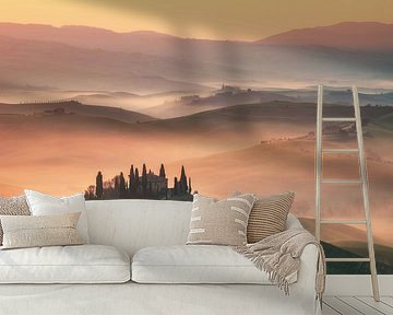 Golden spring morning in Tuscany by Daniel Gastager