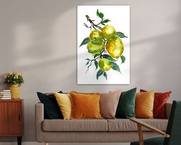 Tak met citroenen aan een citroenboom van Sebastian Grafmann