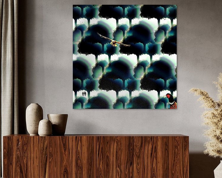 Example of the artwork in a room