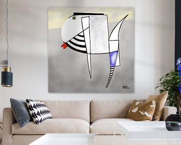 Modern. Abstract. Flying fish van Martin Groenhout
