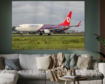 Turkish Airlines Boeing 737 FC Barcelona livery. van Jaap van den Berg