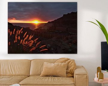 Coucher de soleil sur Gran Canaria sur Timon Schneider