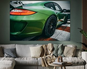 Stoere groene Porsche voor de racefanaat van Bram Mertens