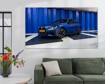 BMW i4 M50 Elektrisch Blauw van Jarno Lammers