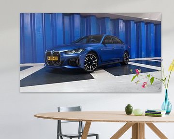BMW i4 M50 Elektrisch Blauw van Jarno Lammers