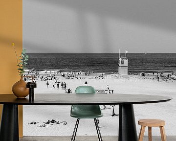 Beach Scene at West Aan Zee - Terschelling by Alex Hamstra