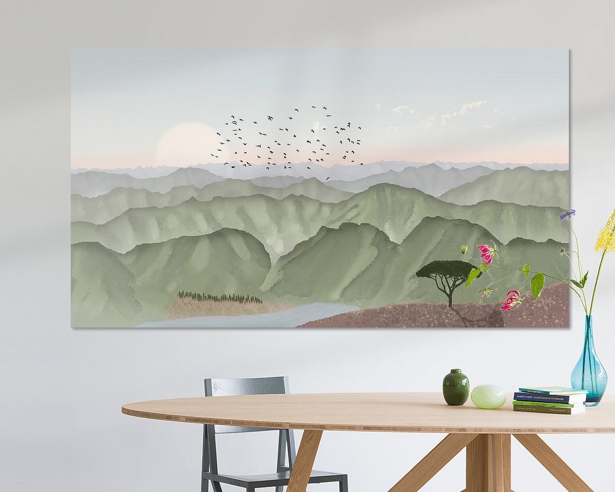 Example of the artwork in a room