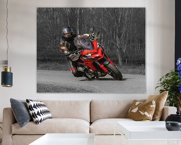 Ducati Motorrijder. van Wouter Van der Zwan