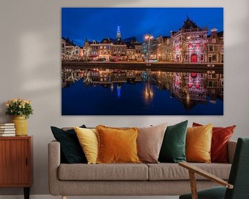 Evening Falls at the Waag on the Spaarne in Haarlem by Jeroen de Jongh