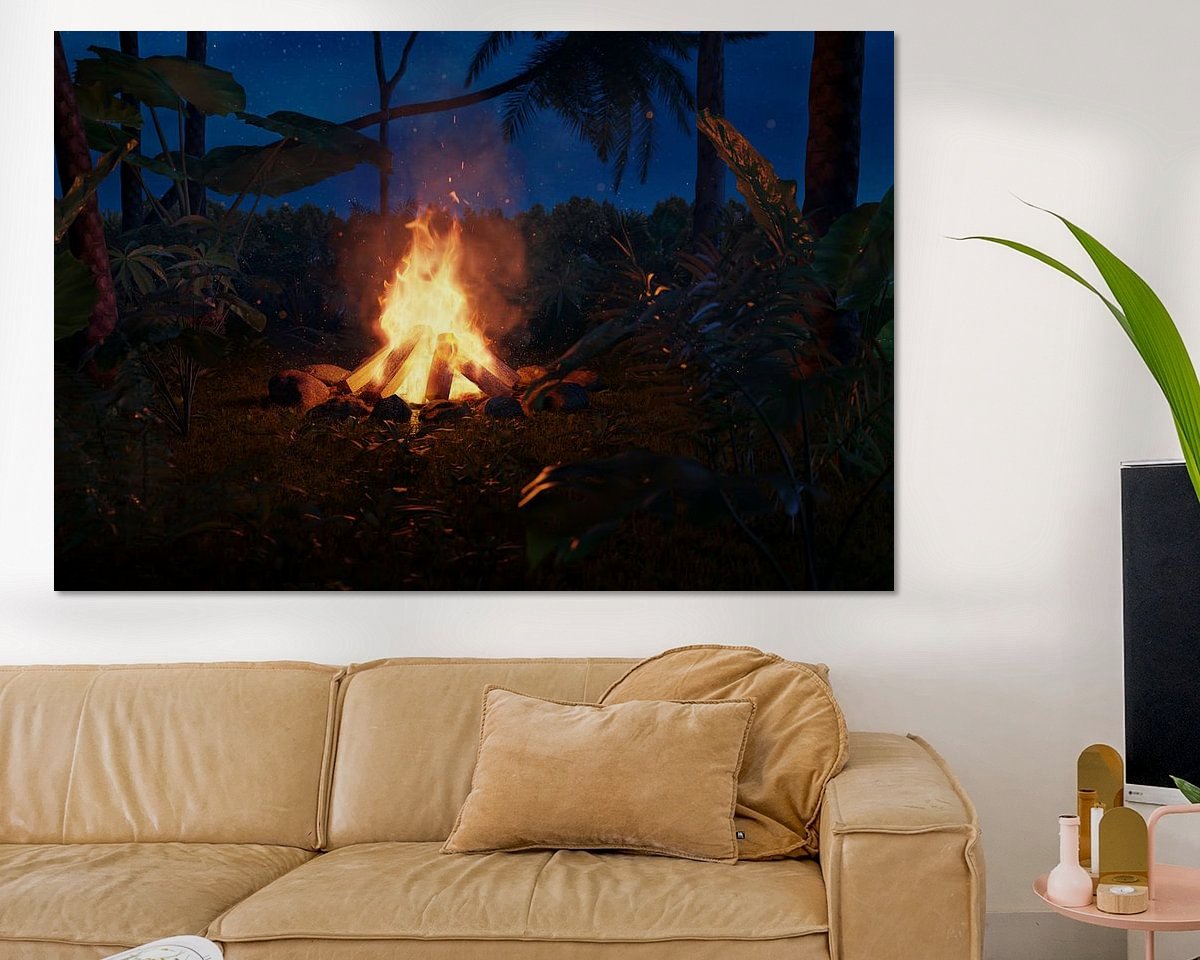 Example of the artwork in a room