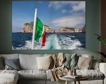 Italiaanse vlag van André Hamerpagt