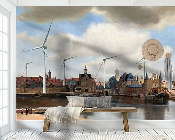 View of Delft - the Green Energy Edition van Marja van den Hurk