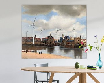 View of Delft - the Green Energy Edition van Marja van den Hurk
