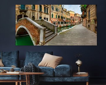 Gasse in Venedig, Venetien, Italien, Europa