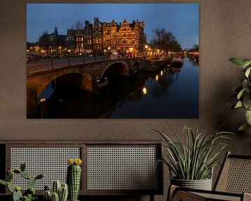 Amsterdam Prinsengracht en Brouwersgracht van FotoBob