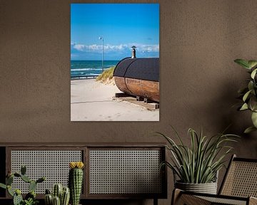 Duin en strand bij Hirtshals in Denemarken van Rico Ködder