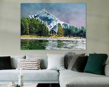 Example of the artwork in a room