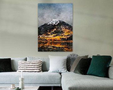 Aspen, Aspen, Verenigde Staten landschap schilderij #watercolor