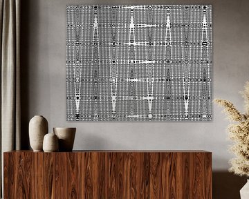 black and white abstract digital art 1