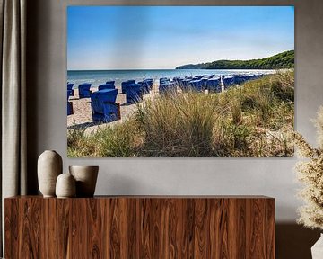 Oostzeestrand in Binz met strandstoelen van GH Foto & Artdesign